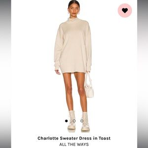 NWOT Revolve Turtleneck Sweater Mini Dress.